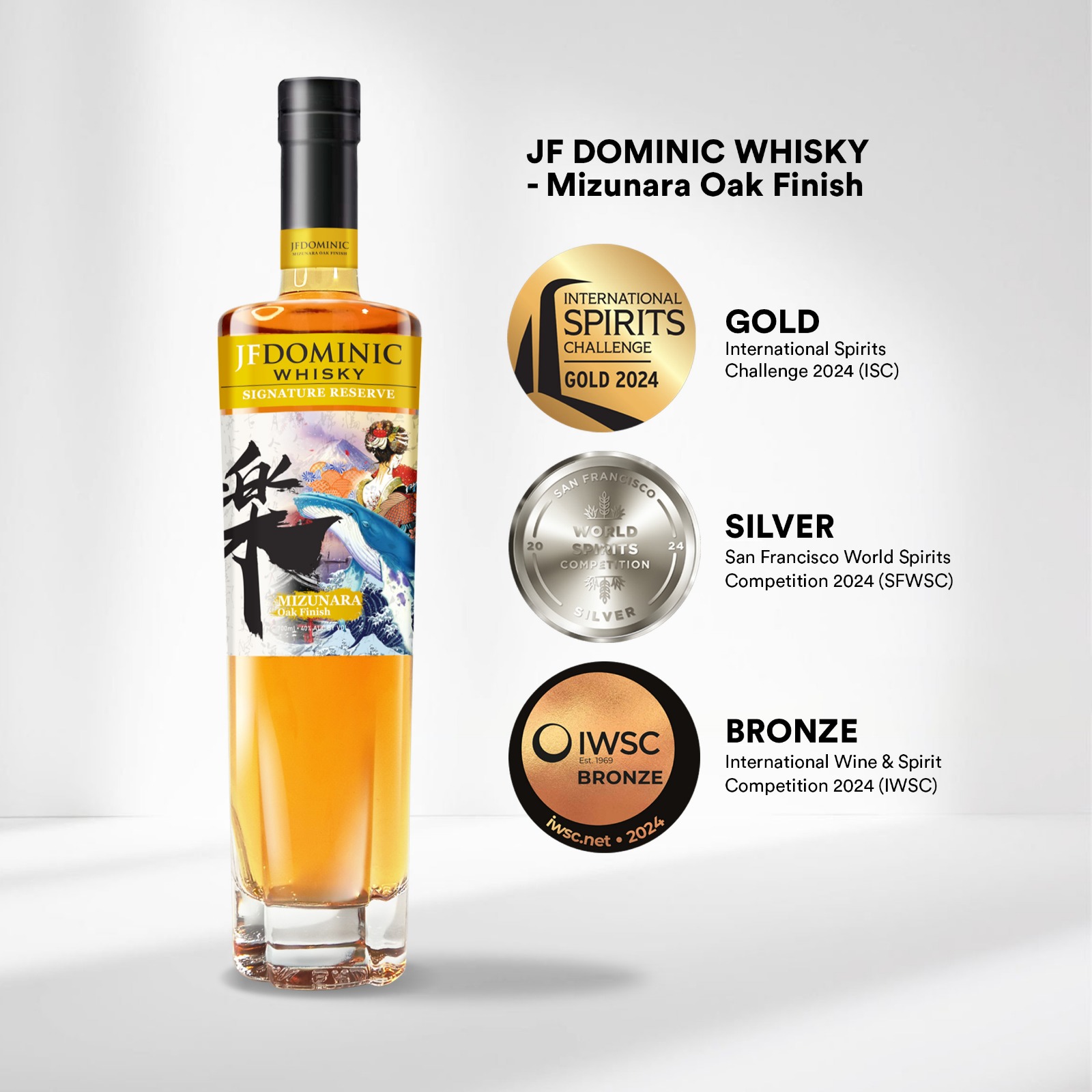 JF Dominic Whisky - Mizunara Oak Finish